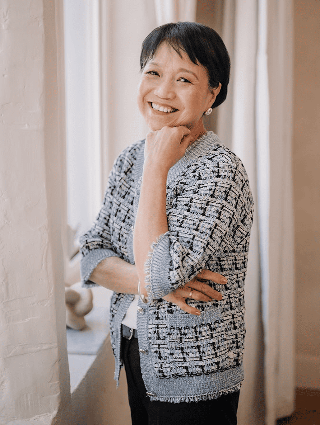 Three individual portraits of expert bridal seamstresses in Toronto